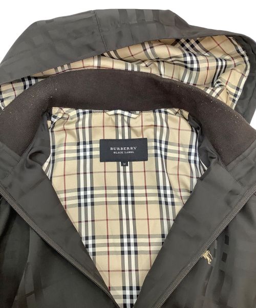 BURBERRY BLACK LABEL（バーバリーブラックレーベル）BURBERRY BLACK LABEL (バーバリーブラックレーベル) フード付ブルゾン ブラウン サイズ:Mの古着・服飾アイテム