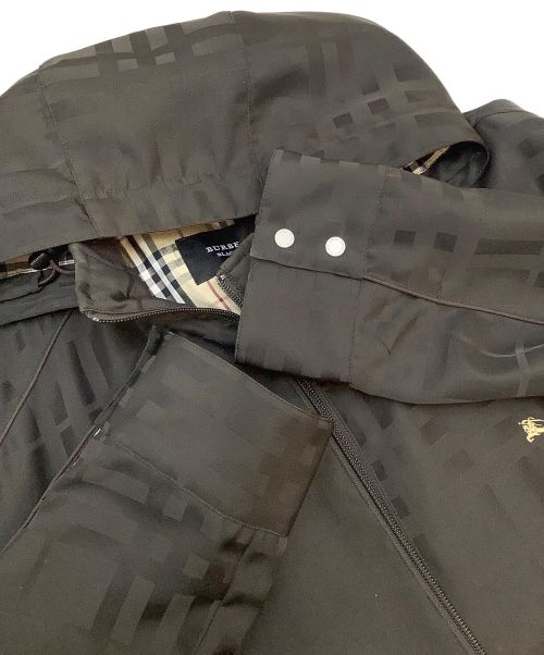 BURBERRY BLACK LABEL（バーバリーブラックレーベル）BURBERRY BLACK LABEL (バーバリーブラックレーベル) フード付ブルゾン ブラウン サイズ:Mの古着・服飾アイテム