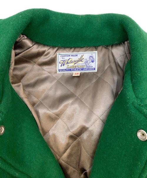 whitesville（ホワイツビル）whitesville (ホワイツビル) スタジャン グリーン サイズ:38の古着・服飾アイテム