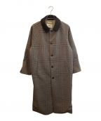 niko andニコアンド）の古着「ウーリーテックステンロングコート」｜ブラウン
