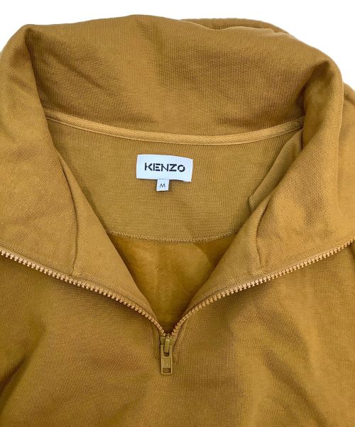 KENZO（ケンゾー）KENZO (ケンゾー) ハーフジップスウェット ブラウン サイズ:Mの古着・服飾アイテム
