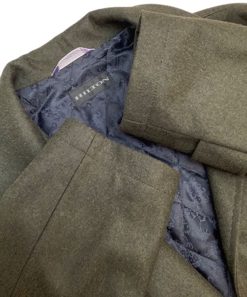 Hilton（ヒルトン）Hilton (ヒルトン) ステンカラーコート カーキ サイズ:XLの古着・服飾アイテム