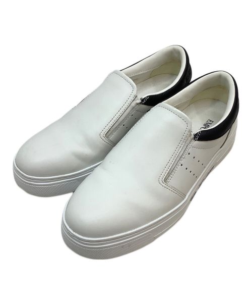 EMPORIO ARMANI（エンポリオアルマーニ）EMPORIO ARMANI (エンポリオアルマーニ) スリッポン ホワイト サイズ:25の古着・服飾アイテム