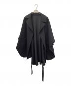 Audrey and John Wadオードリーアンドジョンワッド）の古着「ポンチョコート」｜ブラック