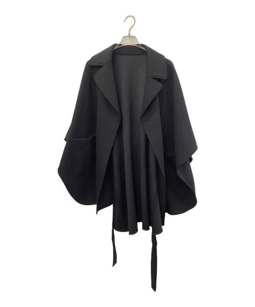 Audrey and John Wad（オードリーアンドジョンワッド）Audrey and John Wad (オードリーアンドジョンワッド) ポンチョコート ブラック サイズ:Freeの古着・服飾アイテム
