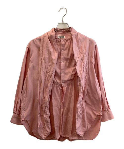 BEAMS BOY（ビームスボーイ）BEAMS BOY (ビームスボーイ) アスコットタイブラウス ピンク サイズ:Fの古着・服飾アイテム