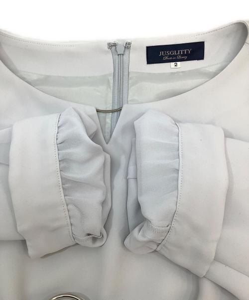 JUSGLITTY（ジャスグリッティー）JUSGLITTY (ジャスグリッティー) ウォッシャブルワンピース アイボリー サイズ:2の古着・服飾アイテム