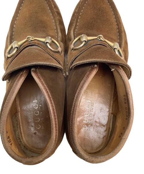 GUCCI（グッチ）GUCCI (グッチ) ホースビットモカシンブーツ ブラウン サイズ:35の古着・服飾アイテム