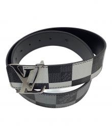 LOUIS VUITTON（ルイ ヴィトン）の古着「サンチュール・LVイニシャル」｜ブラック×グレー