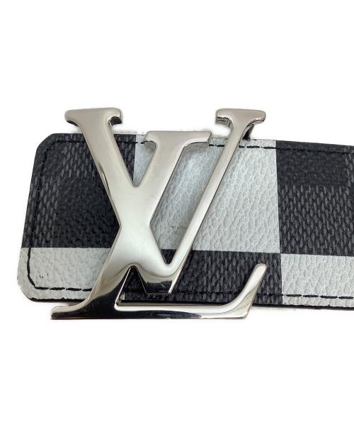 LOUIS VUITTON（ルイ ヴィトン）LOUIS VUITTON (ルイ ヴィトン) サンチュール・LVイニシャル ブラック×グレーの古着・服飾アイテム