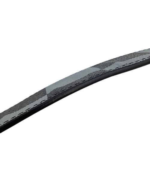 LOUIS VUITTON（ルイ ヴィトン）LOUIS VUITTON (ルイ ヴィトン) サンチュール・LVイニシャル ブラック×グレーの古着・服飾アイテム