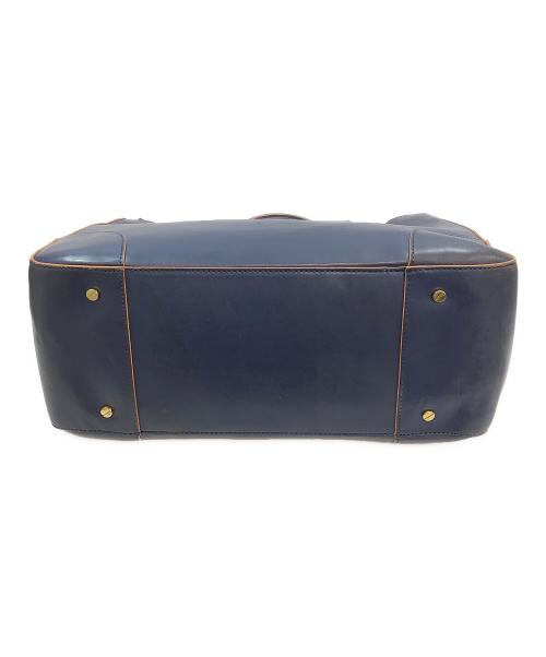 TORY BURCH（トリーバーチ）TORY BURCH (トリーバーチ) ハンドバッグ ブルー×ブラウンの古着・服飾アイテム