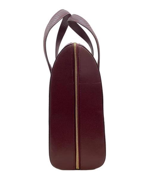 Cartier（カルティエ）Cartier (カルティエ) ハンドバッグ ボルドーの古着・服飾アイテム