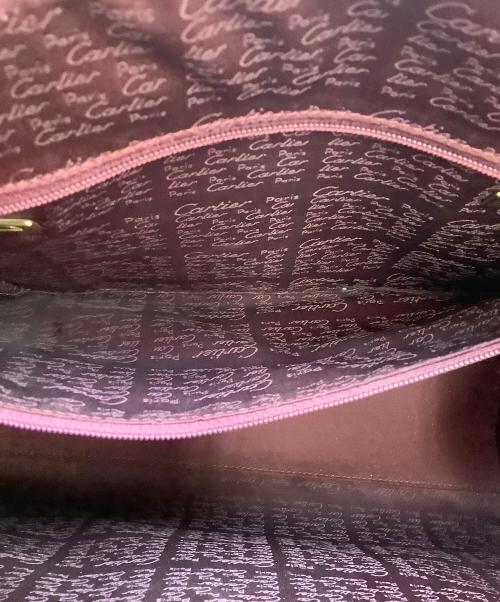 Cartier（カルティエ）Cartier (カルティエ) ハンドバッグ ボルドーの古着・服飾アイテム