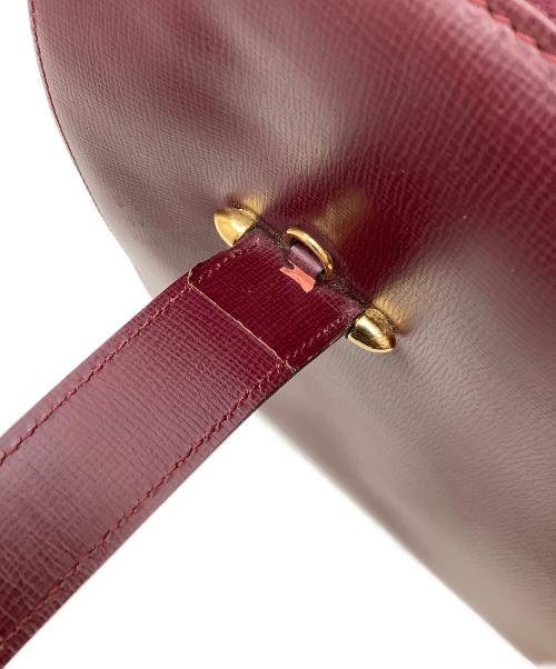 Cartier（カルティエ）Cartier (カルティエ) ハンドバッグ ボルドーの古着・服飾アイテム