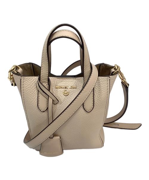 MICHAEL KORS（マイケル・コース）MICHAEL KORS (マイケルコース) SINCLAIR SHOPPER TOTE SM ベージュの古着・服飾アイテム