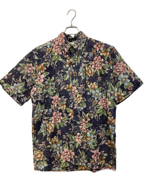 reyn spooner（レイン スプナー）reyn spooner (レイン スプナー) 半袖シャツ ネイビー×ベージュ サイズ:Sの古着・服飾アイテム