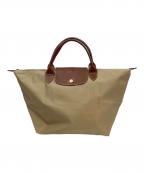 LONGCHAMPロンシャン）の古着「ハンドバッグ」｜ベージュ