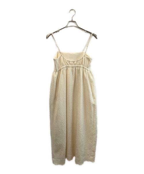 UNITED ARROWS TOKYO（ユナイテッドアローズトウキョウ）UNITED ARROWS TOKYO (ユナイテッドアローズトウキョウ) ジャカード キャミソールキャミソールワンピース ホワイト サイズ:36の古着・服飾アイテム