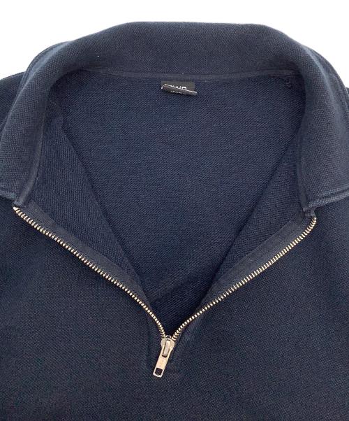 PWA（プア）PWA (プア) HEAVY KANOKO H/Z POLO ネイビー×パープル サイズ:Mの古着・服飾アイテム