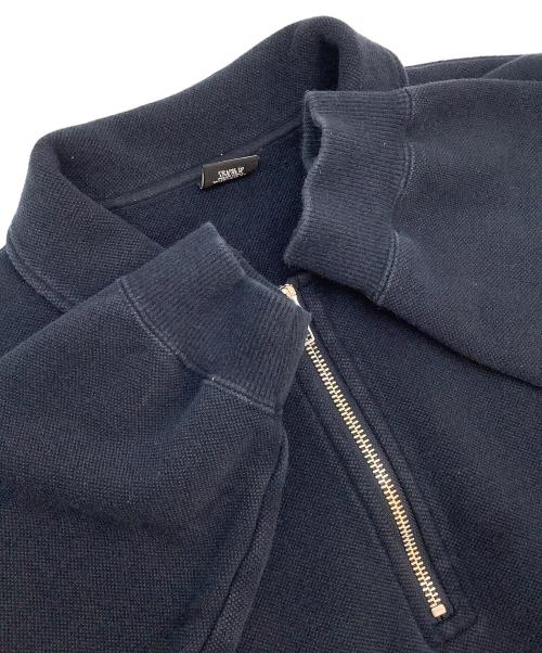 PWA（プア）PWA (プア) HEAVY KANOKO H/Z POLO ネイビー×パープル サイズ:Mの古着・服飾アイテム
