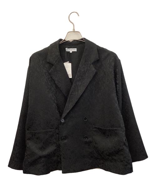 ASTRONOMY（アストロノミー）ASTRONOMY (アストロノミー) ビッグシルエットリラクシングダブルテーラードジャケット&ワイドバギーイージパンツ ブラック サイズ:S 未使用品の古着・服飾アイテム