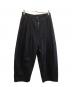 STUDIO NICHOLSON（スタジオ ニコルソン）の古着「DOUBLE PLEAT PANTS」｜ブラック