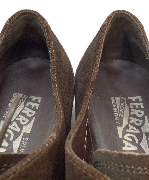 Salvatore Ferragamo（サルヴァトーレ フェラガモ）Salvatore Ferragamo (サルヴァトーレ フェラガモ) レザーシューズ ブラウン サイズ:7 1/2の古着・服飾アイテム