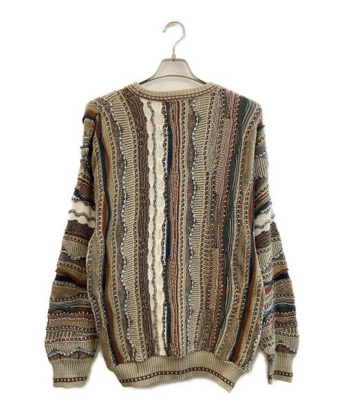 ROUNDTREE&YORKE（ラウンドツリーアンドヨーク）ROUNDTREE&YORKE (ROUNDTREE＆YORKE) 3Dニット マルチカラー サイズ:Lの古着・服飾アイテム