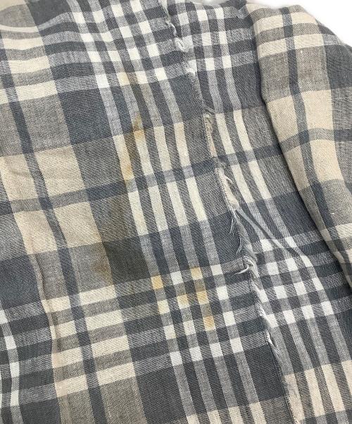 O'NEIL OF DUBLIN（オニールオブダブリン）O'NEIL OF DUBLIN (オニールオブダブリン) ラップスカート グレー×ベージュ サイズ:Sの古着・服飾アイテム