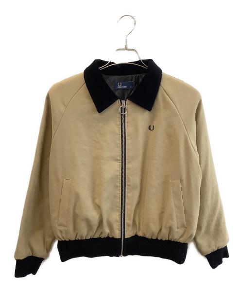 FRED PERRY（フレッドペリー）FRED PERRY (フレッドペリー) ジップアップジャケット ブラウン×ブラック サイズ:8の古着・服飾アイテム