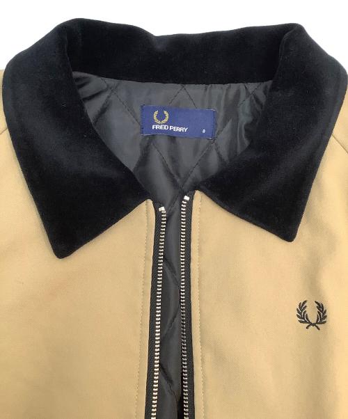 FRED PERRY（フレッドペリー）FRED PERRY (フレッドペリー) ジップアップジャケット ブラウン×ブラック サイズ:8の古着・服飾アイテム