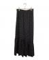 Mademoiselle (マドモアゼル) ロングスカート ブラック×レッド サイズ:36 未使用品：3500円