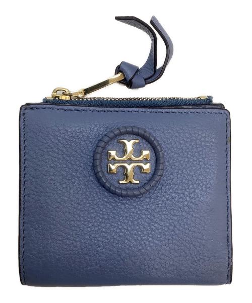 TORY BURCH（トリーバーチ）TORY BURCH (トリーバーチ) 2つ折り財布 ブルーの古着・服飾アイテム