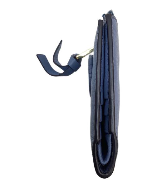 TORY BURCH（トリーバーチ）TORY BURCH (トリーバーチ) 2つ折り財布 ブルーの古着・服飾アイテム