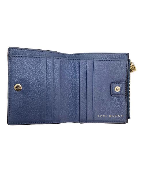 TORY BURCH（トリーバーチ）TORY BURCH (トリーバーチ) 2つ折り財布 ブルーの古着・服飾アイテム