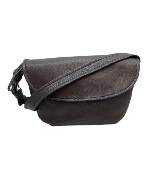 genten（ゲンテン）genten (ゲンテン) ゴートベーシック フラップショルダーバッグ ブラウンの古着・服飾アイテム