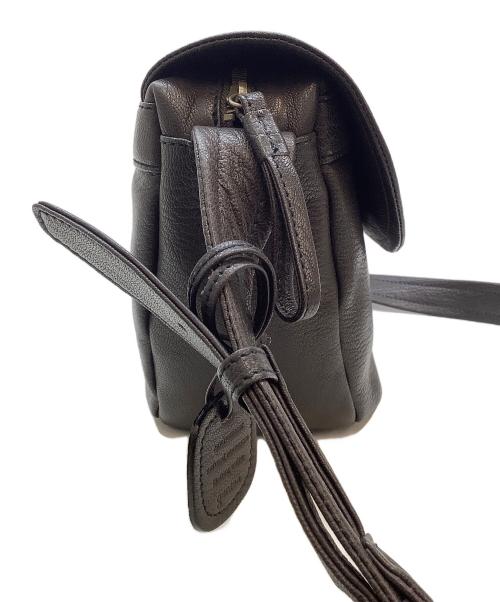 genten（ゲンテン）genten (ゲンテン) ゴートベーシック フラップショルダーバッグ ブラウンの古着・服飾アイテム