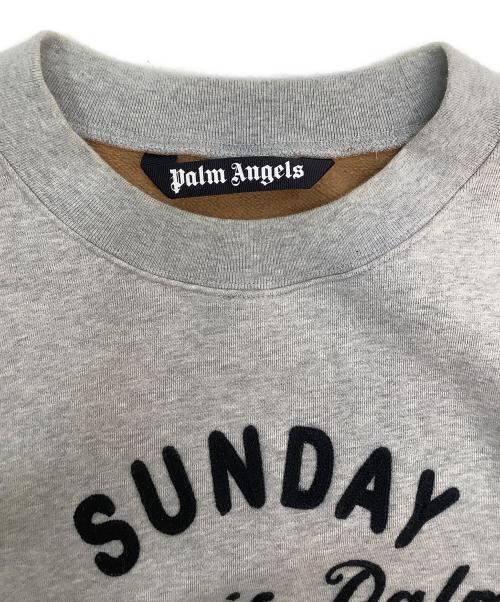 Palm Angels（パーム エンジェルス）Palm Angels (パーム エンジェルス) スウェット グレー×ブラウン サイズ:Lの古着・服飾アイテム