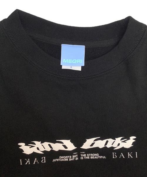 MEQRI（メクリ）MEQRI (メクリ) スウェット ブラック サイズ:Lの古着・服飾アイテム