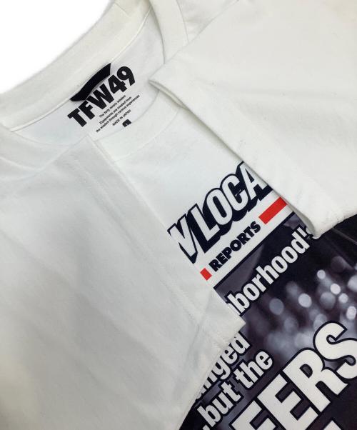 TFW49（ティーエフダブリューフォーティーナイン）TFW49 (ティーエフダブリューフォーティーナイン) 半袖カットソー ホワイト サイズ:Lの古着・服飾アイテム