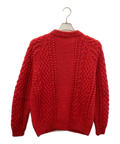 INVERALLAN（インバーアラン）INVERALLAN (インバーアラン) ニットカーディガン レッド サイズ:Fの古着・服飾アイテム