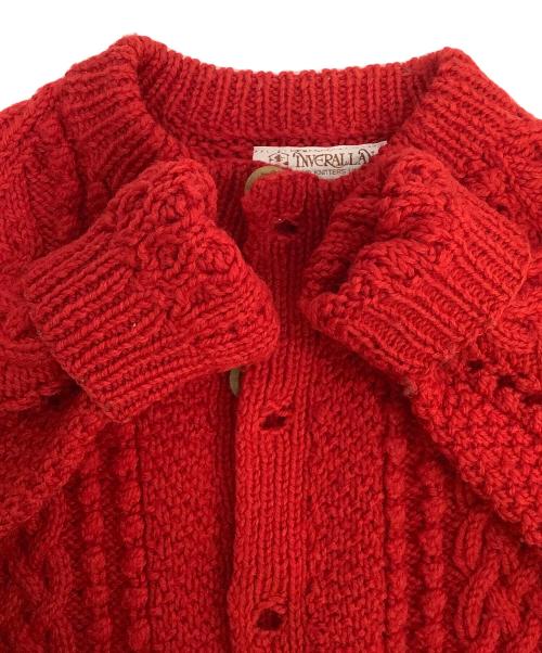INVERALLAN（インバーアラン）INVERALLAN (インバーアラン) ニットカーディガン レッド サイズ:Fの古着・服飾アイテム