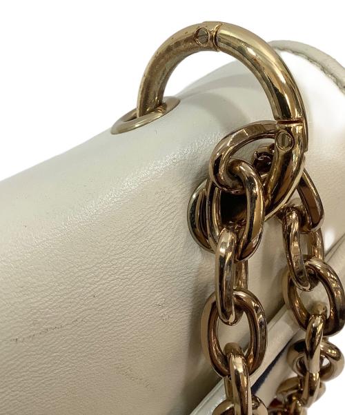 TORY BURCH（トリーバーチ）TORY BURCH (トリーバーチ) ショルダーバッグ ホワイト×ネイビーの古着・服飾アイテム