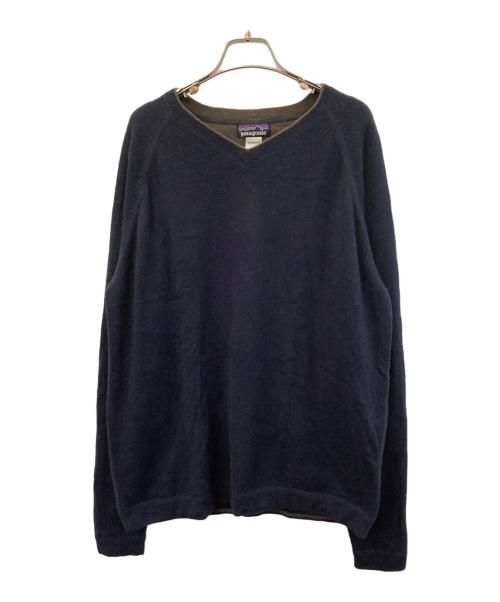 Patagonia（パタゴニア）Patagonia (パタゴニア) Vネックニット ネイビー サイズ:XLの古着・服飾アイテム