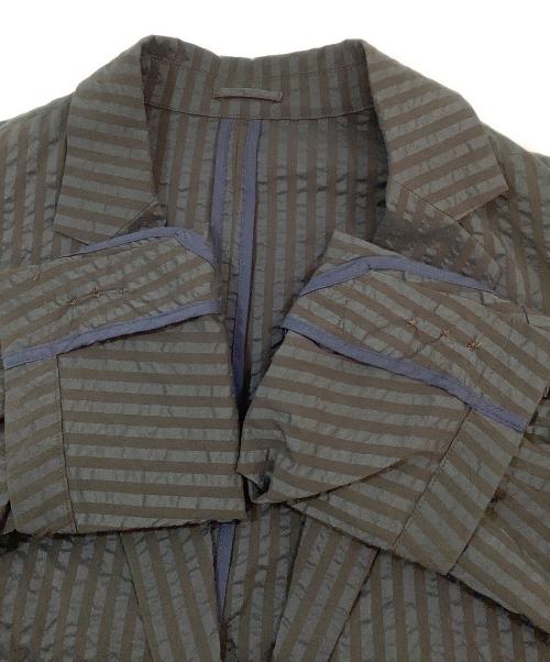 BEAMS Lights（ビームスライト）BEAMS Lights (ビームスライト) シアサッカーセットアップ グレー サイズ:Lの古着・服飾アイテム