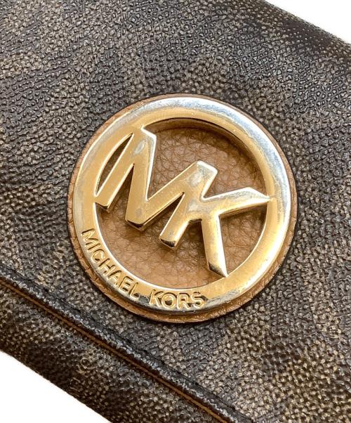 MICHAEL KORS（マイケル・コース）MICHAEL KORS (マイケル・コース) 長財布 ブラウンの古着・服飾アイテム