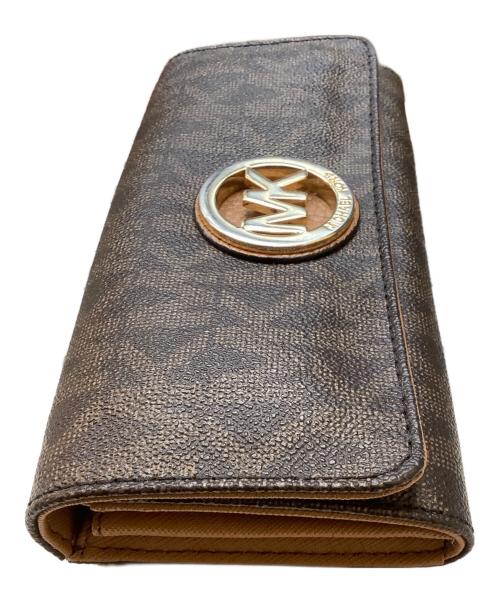 MICHAEL KORS（マイケル・コース）MICHAEL KORS (マイケル・コース) 長財布 ブラウンの古着・服飾アイテム