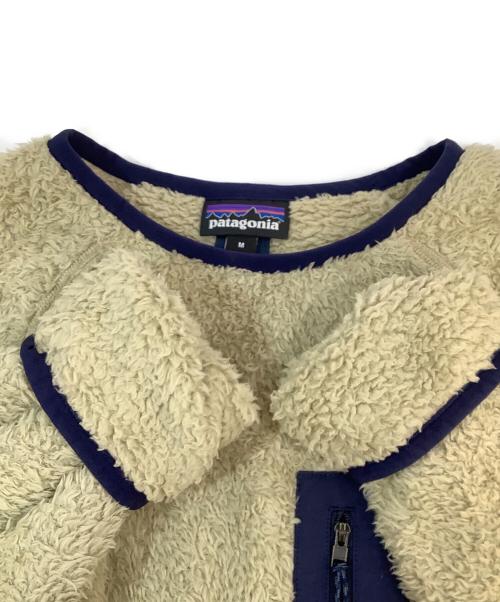 Patagonia（パタゴニア）Patagonia (パタゴニア) フリースプルオーバー ベージュ×ネイビー サイズ:Mの古着・服飾アイテム