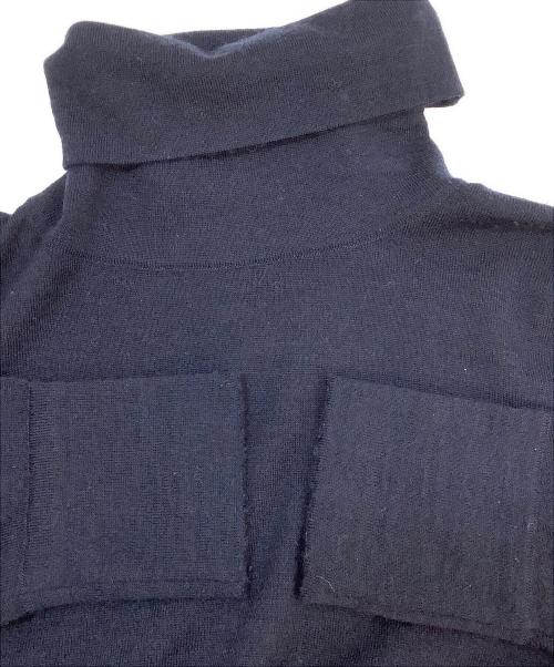 sacai（サカイ）sacai (サカイ) タートルネックニット ネイビー サイズ:2の古着・服飾アイテム